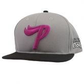 Logo "P" em cinza.